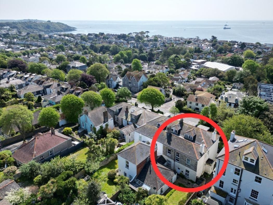Pendennis - Bright Victorian Flat, Sea Views & Close To Beach Falmouth Exterior foto